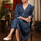 Exclusive indigo printed one piece dress