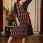 Exclusive Ajrakh overlapping one piece dress
