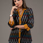 Multicolor Ikat cotton shirt top