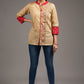 Madhubani painted cotton top with stich detailing