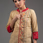 Madhubani painted cotton top with stich detailing