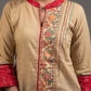 Madhubani painted cotton top with stich detailing