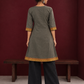 Timeless Grey Cotton Tunic — back view