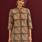 Earthy Kalamkari Cotton Tunic — styled view