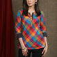 Smart Cotton Checks Multicolour Casual Top