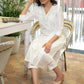 Smart Chanderi White Kurta with Embroidered Collar & Yoke - Pant Optional