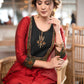 Beautiful A Line Maroon cotton Silk Kurta With Ajrakh Patchwork On Yoke -  Pant Optional