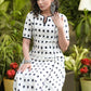 Beautiful Cotton White pure double Ikat Kurta - Pant Optional