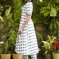 Beautiful Cotton White pure double Ikat Kurta - Pant Optional