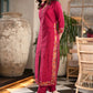 Beautiful Magenta Cotton Silk Pant &Kurta With Embroidery On Sides & Sleeves  - Dupatta Optional