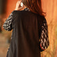 A-line Cotton Ikat Kurti with contrasting Khun yoke