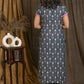 Elegant Grey Cotton Ikat Combination Straight Cut Kurta - Pant Optional