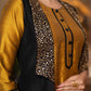 Hand Embroidered Black Jacket With Mustard Cotton Silk Kurta  - Pant Optional