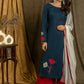 Beautiful Flower Embroidered Cotton Full Sleeves Straight Cut Kurta Pant Set - Dupatta Optional