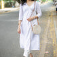 A Line White Chikankari with Gold with Gold Cording Allover -Pant Optional
