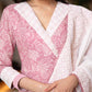 Trendy Baby Pink Rayon Printed Flared Kurta - Chiffon Dupatta Optional