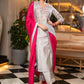 Beautiful Hand Embroidered Grey Chanderi Kurta With Matching Pant  - Dupatta Optional