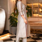 Beautiful Hand Embroidered Grey Chanderi Kurta With Matching Pant  - Dupatta Optional