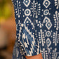 Elegant Indigo Combination Flared Kurta   - Pant Optional