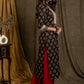 Elegant Cotton Ajrakh Combination Straight Cut Kurta with Beautiful Hand Embroidered Yoke and Sleeves - Pant Optional