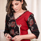 Exclusive floral Ajrakh overlap cotton tunic