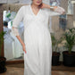 Exclusive White Cotton Kurta with Pintucks on Yoke & Beautiful Lace on Sleeves - Pant Optional