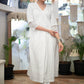 Exclusive White Cotton Kurta with Pintucks on Yoke & Beautiful Lace on Sleeves - Pant Optional