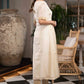 Elegant Off White Chanderi Kurta With Gold Embroidery All Over  - Pant Optional