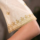 Elegant Off White Chanderi Kurta With Gold Embroidery All Over  - Pant Optional