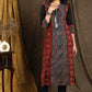 Beautiful Blue Ajrakh Staight Cut kurta with Rust Maroon Panel  - Pant Optional