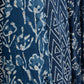 Block Printed Indigo Cotton Lehenga with Exquisite Hand Embroidered Blouse & Indigo Dupatta