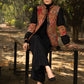 Trendy black cotton kantha patchwork jacket with mandarin collar