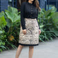 Exclusive Madhubani Skirt Black Cotton Shirt Optional