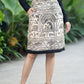 Exclusive Madhubani Skirt Black Cotton Shirt Optional