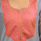 Grey chanderi kurta with Pink Zari work yoke and Pant