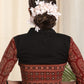 Smartly Styled Ajrakh Cotton Combination Blouse