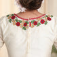 Beautifully Embroidered Off white Chanderi Blouse. Lining Given