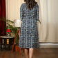 Exclusive Ajrakh printed designer dress