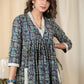 Exclusive Ajrakh printed designer dress