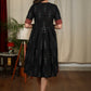 Exclusive Black Ajrakh Dress with beautiful maroon border