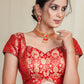 Exclusive Red Banarasi Blouse