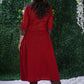 Simple Elegant Maroon Cotton kurta with Ajrakh Border