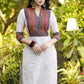 Trendy Pure Cotton Ajrakh Yoke Kurta Pant Set - Dupatta Optional