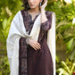 Smart Coffee Brown Pure Cotton Kurta with Ajrakh Harem Pant Set - Dupatta Optional