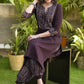 Smart Coffee Brown Pure Cotton Kurta with Ajrakh Harem Pant Set - Dupatta Optional