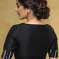 Exclusive black Cotton blouse with black Ikat combination