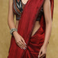 Classy black Cotton border Ikat sleeveless blouse with white detailing