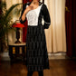 A-Line Black Cotton Ikat Kurta With Classy Hand Painted Horse  Motif