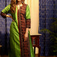 Straight Cut Cotton Silk Kurta with Ajrakh  detail