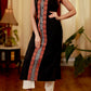 Straight Cut Cotton Handloom Kurta with Ajrakh Details and smart silhouette